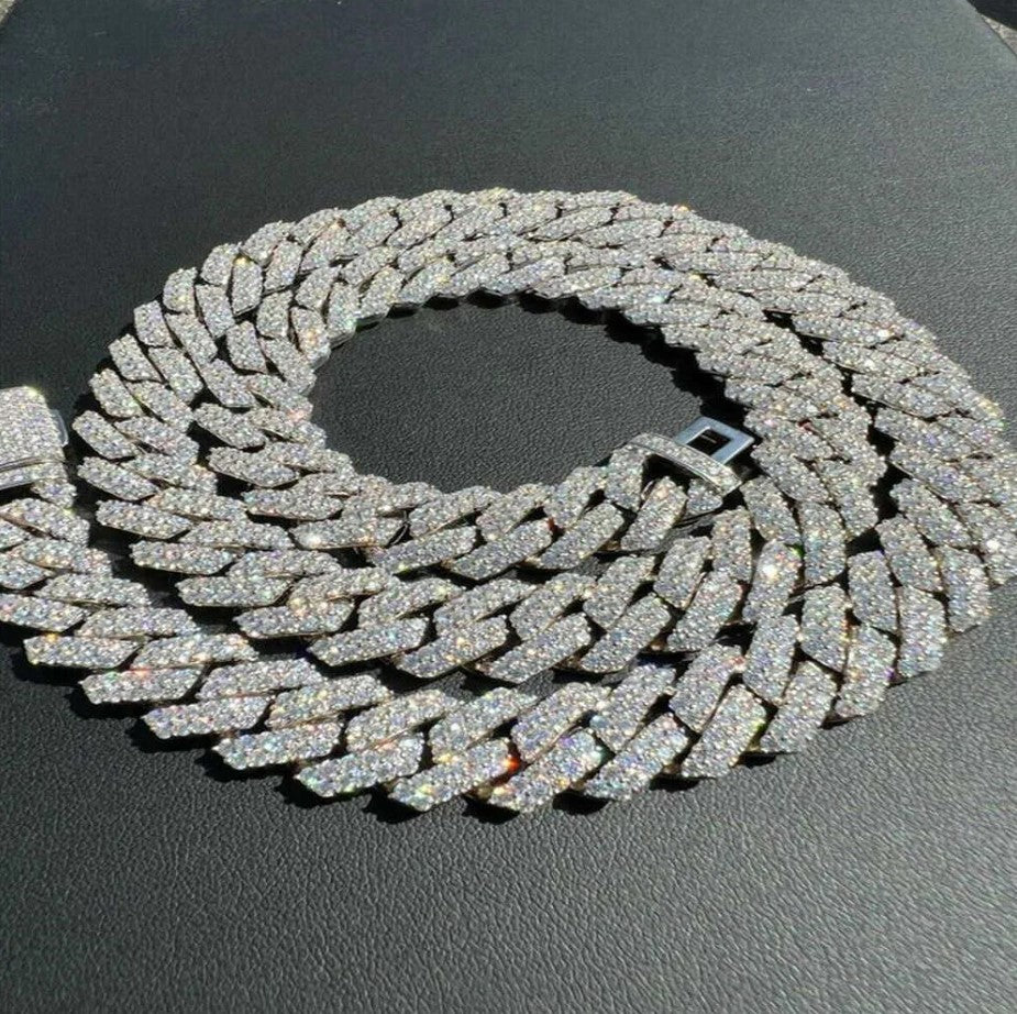14MM Prong Cuban Chain + Free Bracelet