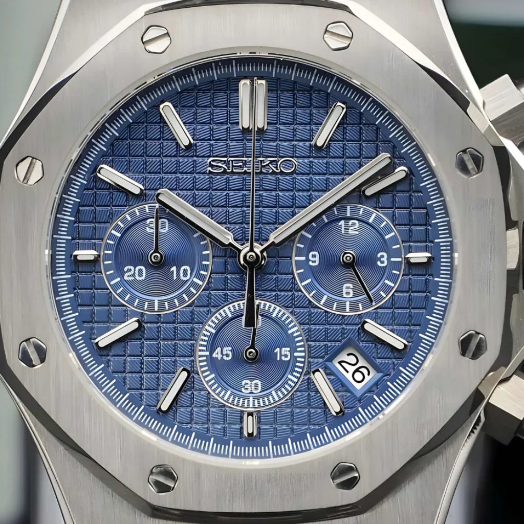 SEIKO MOD ROYAL OAK CHRONO | BLUE