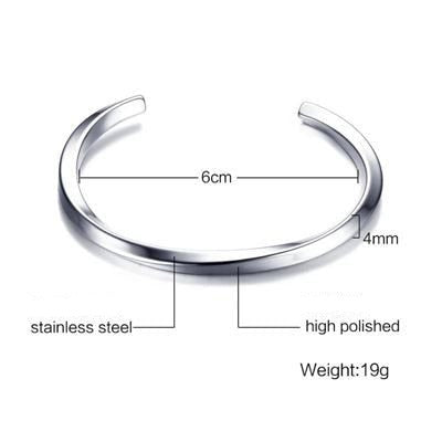 Bracelet minimaliste torsadé pour homme, taille unique