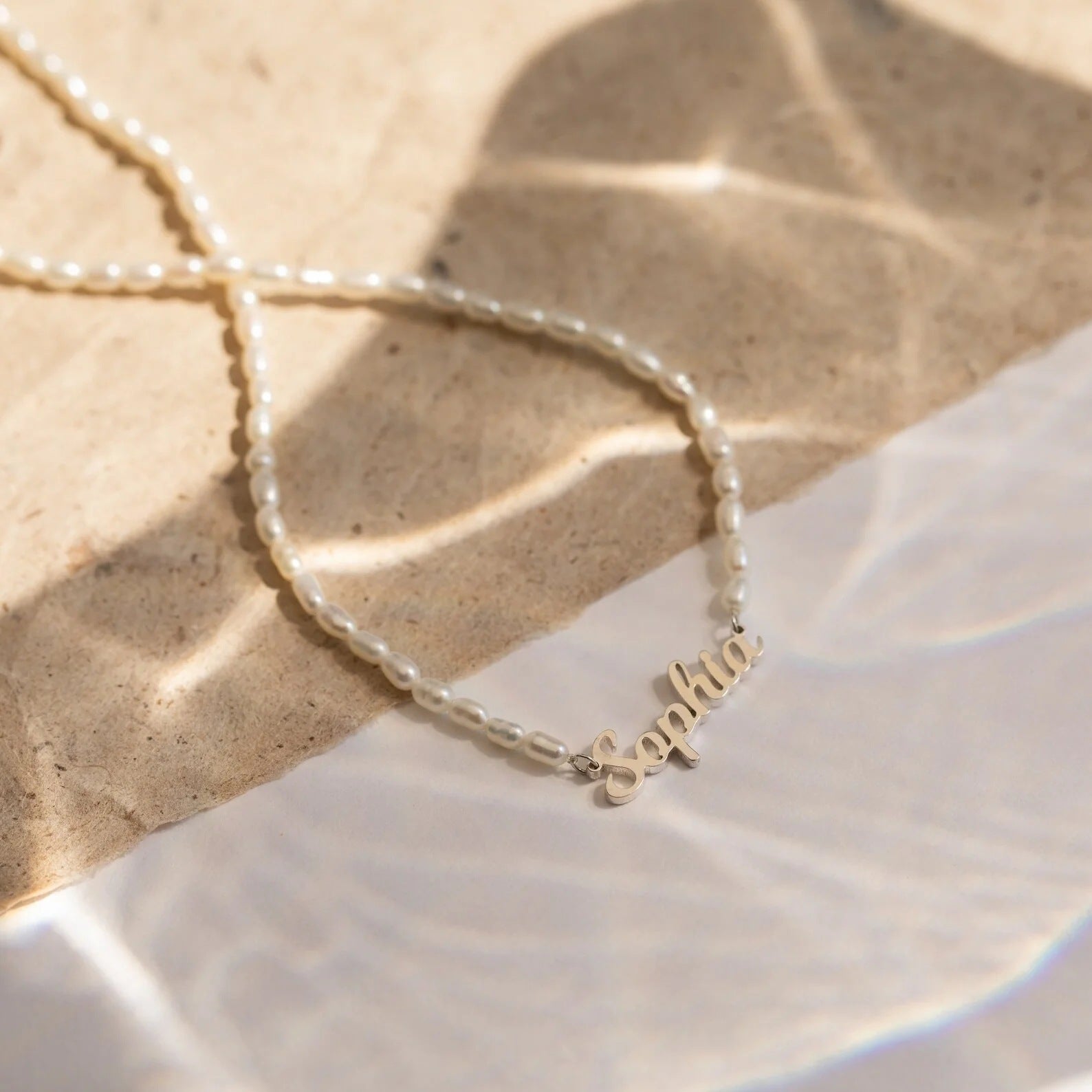 Pendentif lettre anglaise personnalisé Collier nominatif personnalisé en acier inoxydable