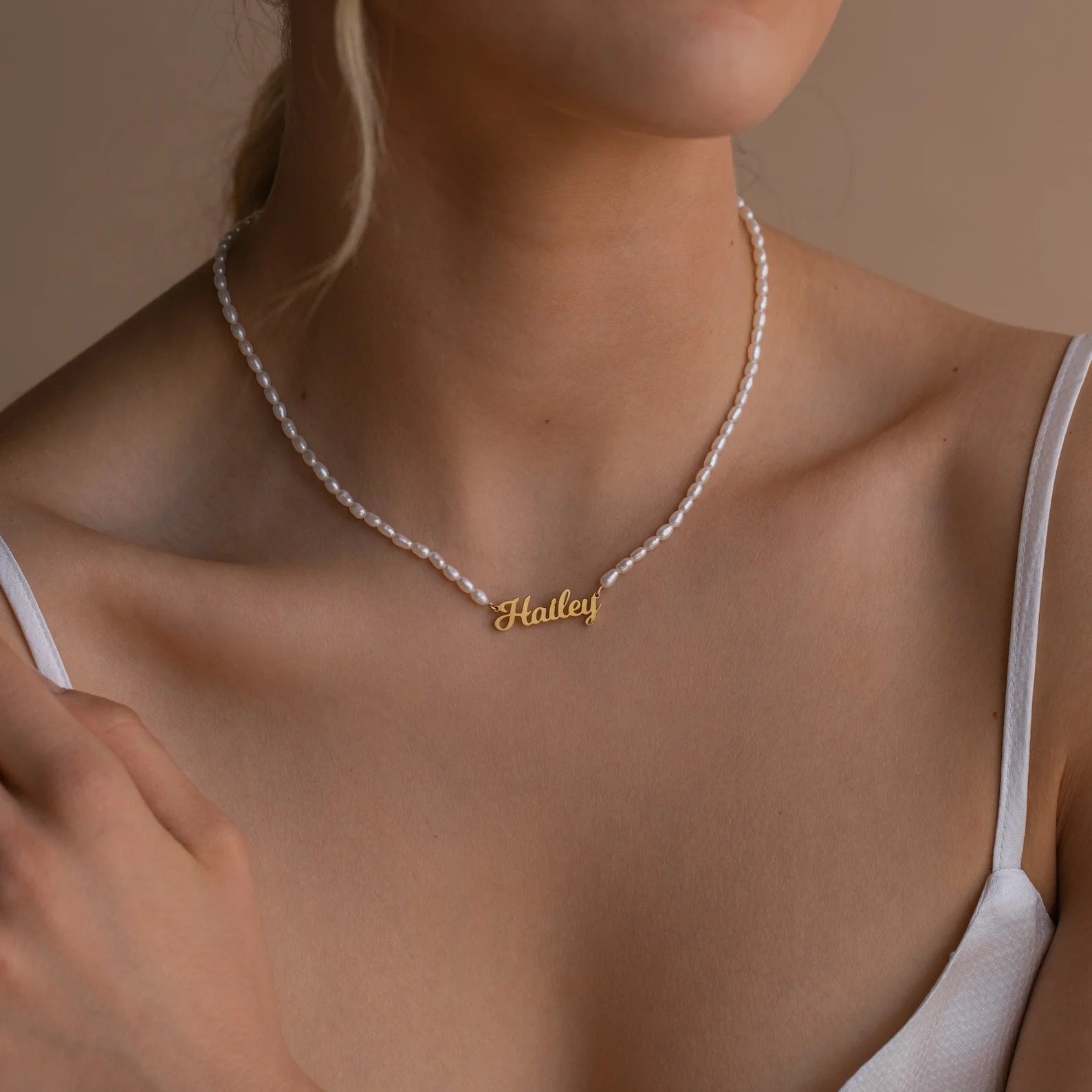 Pendentif lettre anglaise personnalisé Collier nominatif personnalisé en acier inoxydable