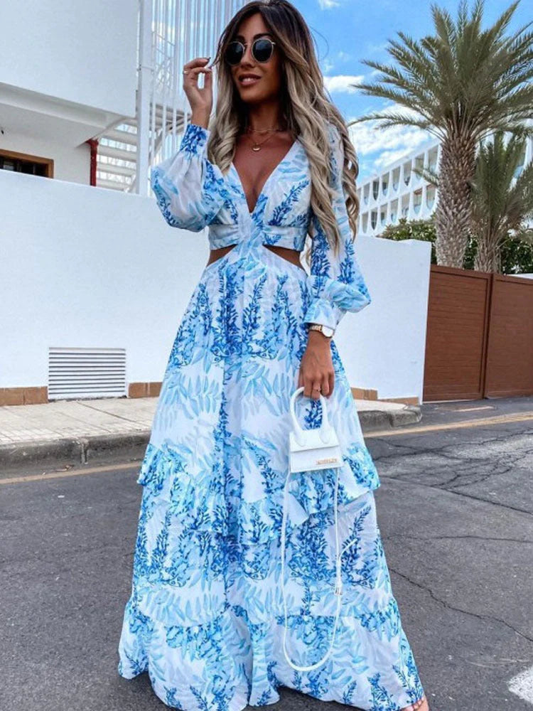 Robe longue de plage parisienne