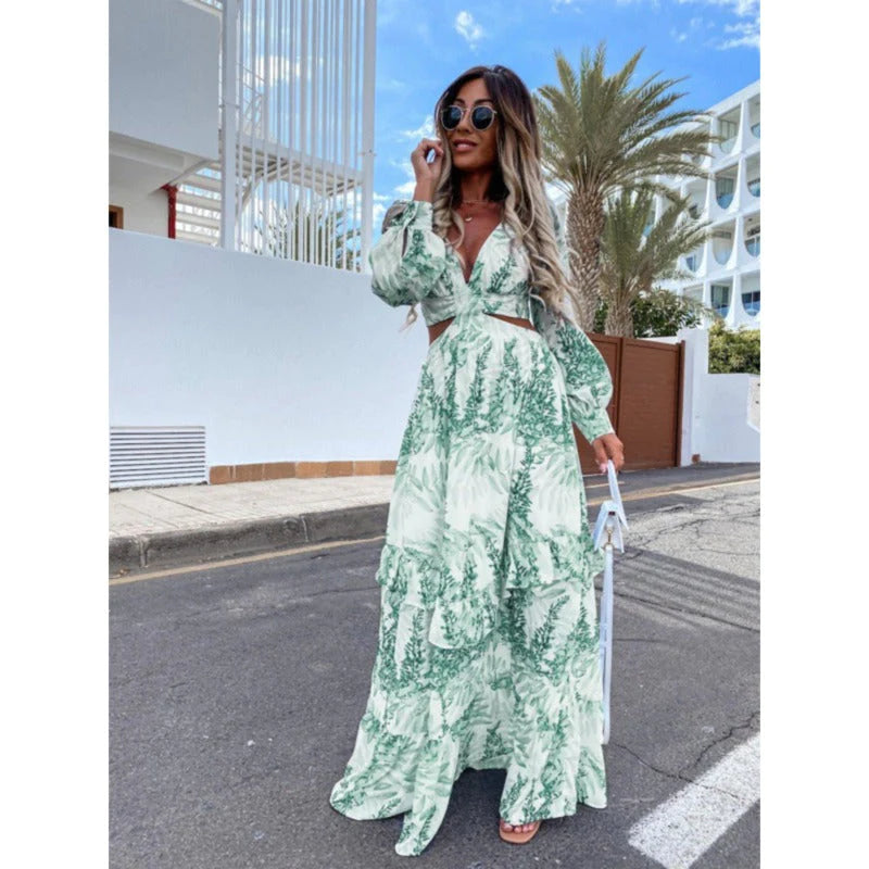 Robe longue de plage parisienne
