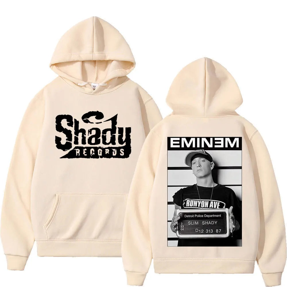 Doppelseitige Kapuzenpullover mit Shady Records-Grafik von Eminem