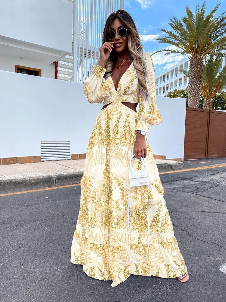 Robe longue de plage parisienne