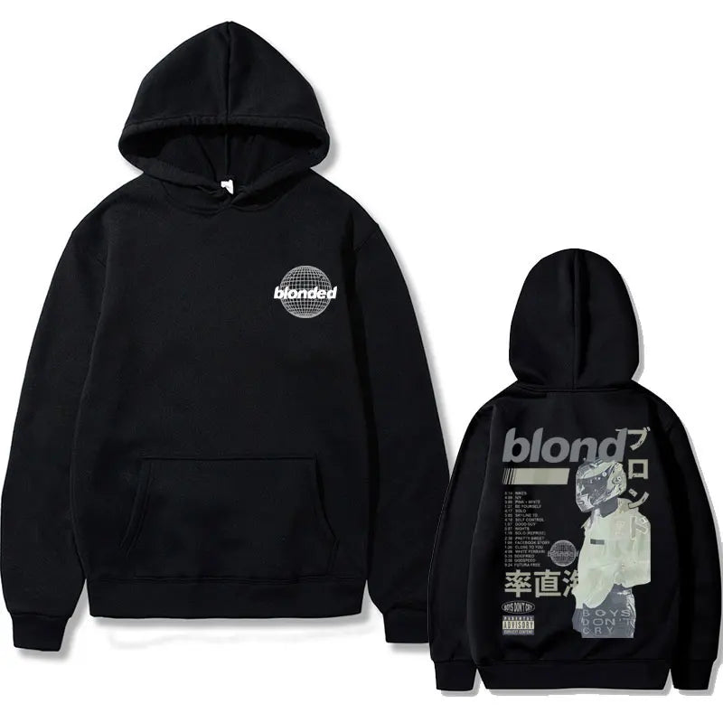 Kapuzenpullover mit Albumcover-Grafik von Frank Ocean „Blond“