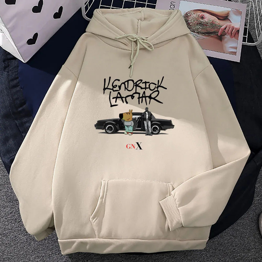Sweats à capuche graphiques Kendrick Lamar et Chill Guy