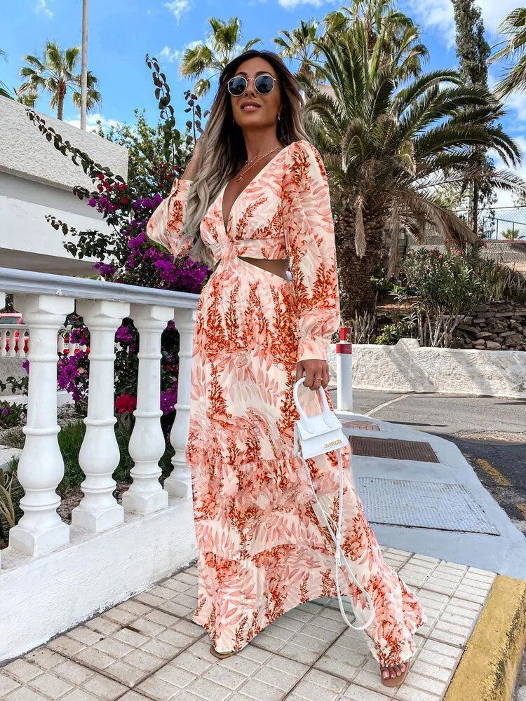 Robe longue de plage parisienne