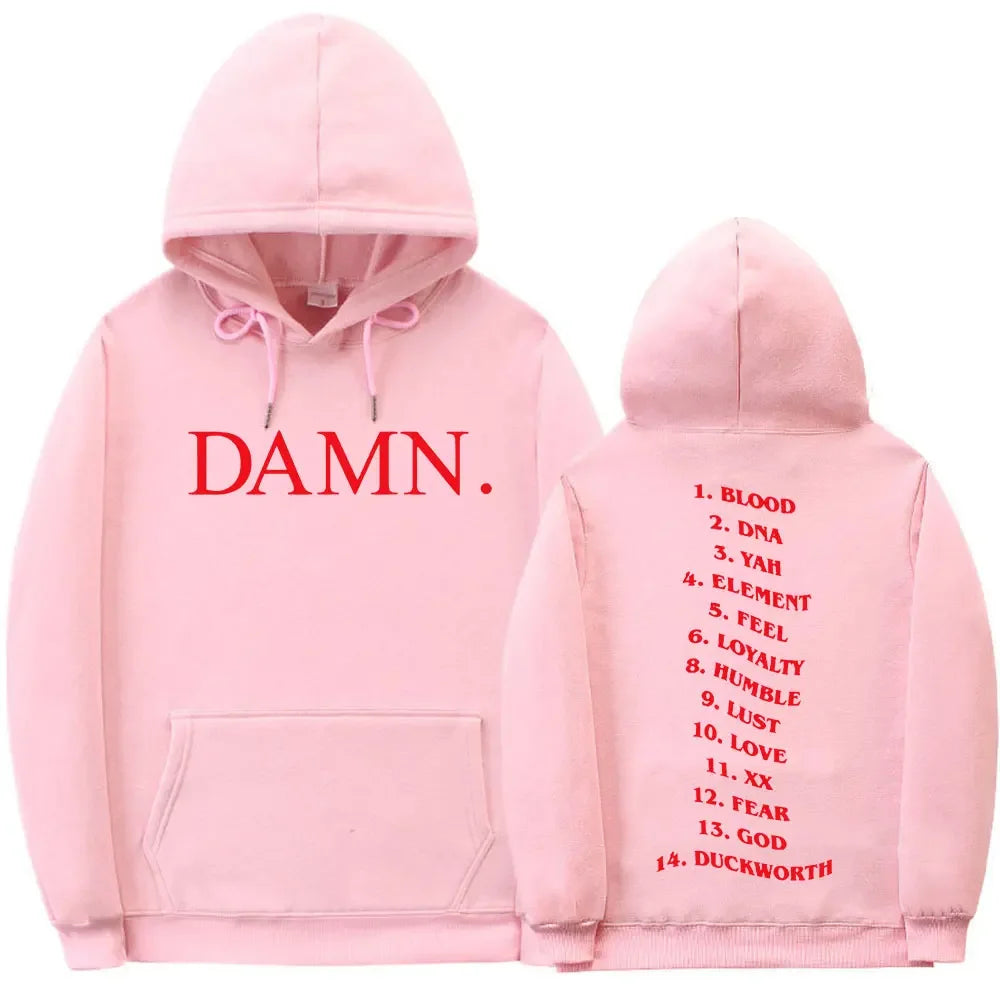 Verdammt Kendrick Lamar Grafik Hoodies Pullover Sweatshirt