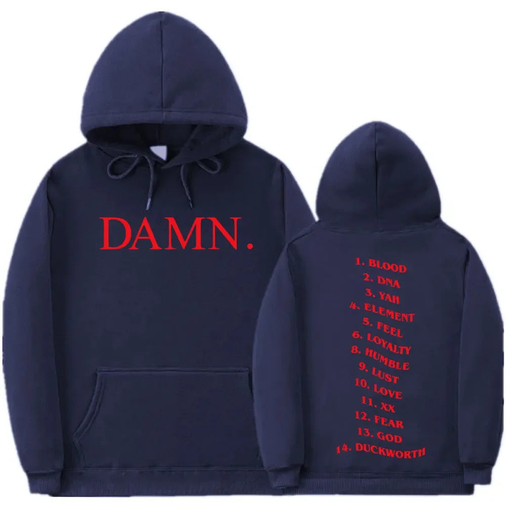 Verdammt Kendrick Lamar Grafik Hoodies Pullover Sweatshirt