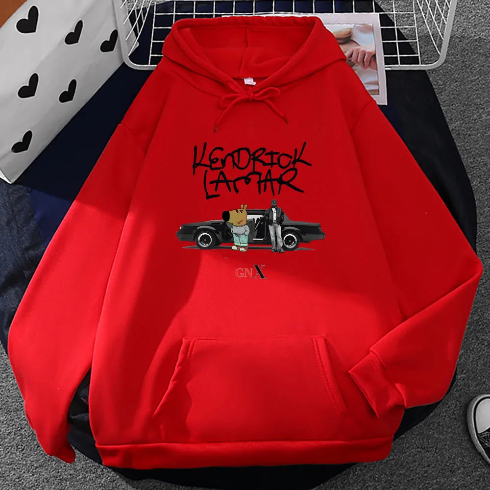 Sweats à capuche graphiques Kendrick Lamar et Chill Guy