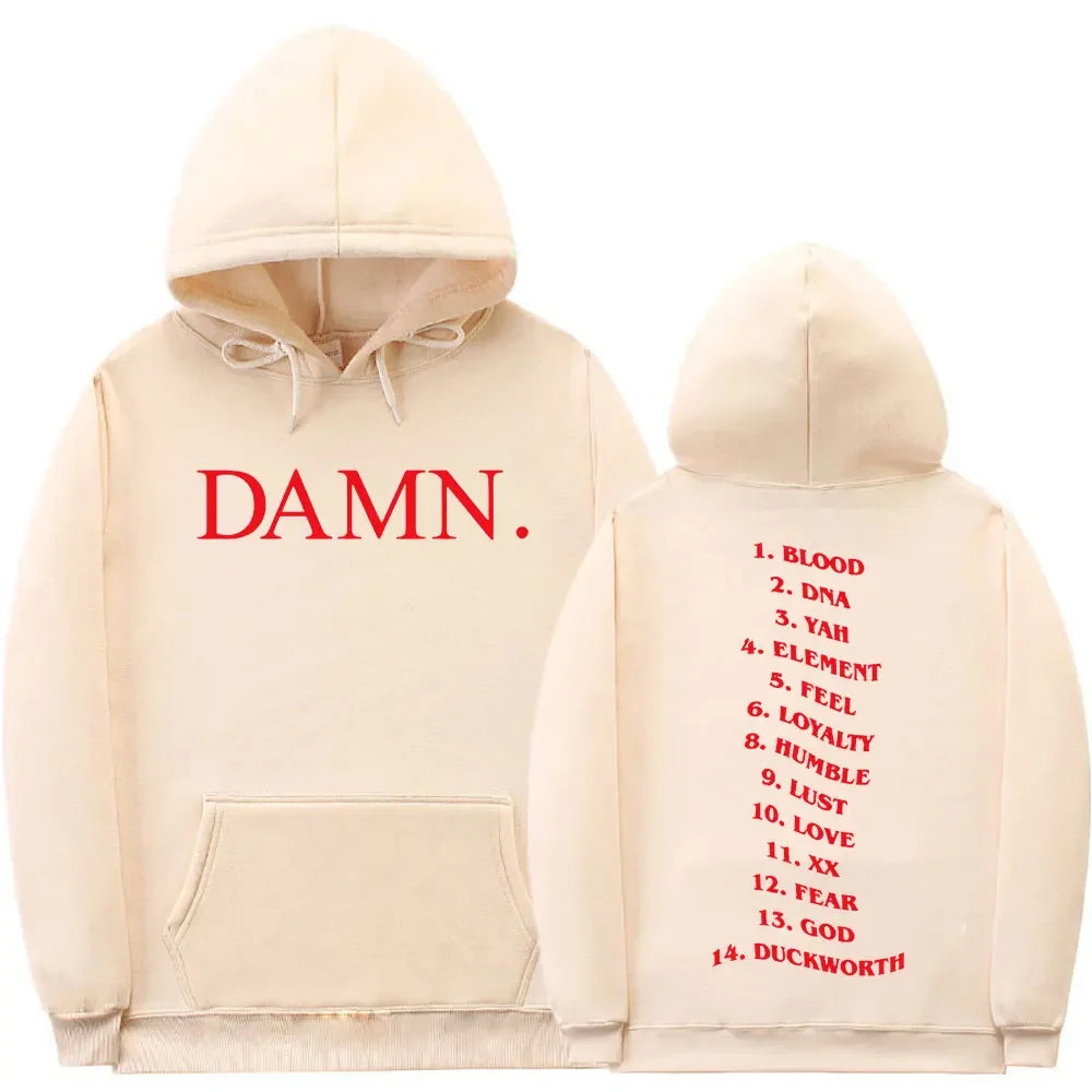 Verdammt Kendrick Lamar Grafik Hoodies Pullover Sweatshirt