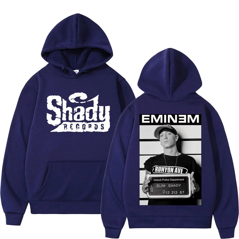 Doppelseitige Kapuzenpullover mit Shady Records-Grafik von Eminem