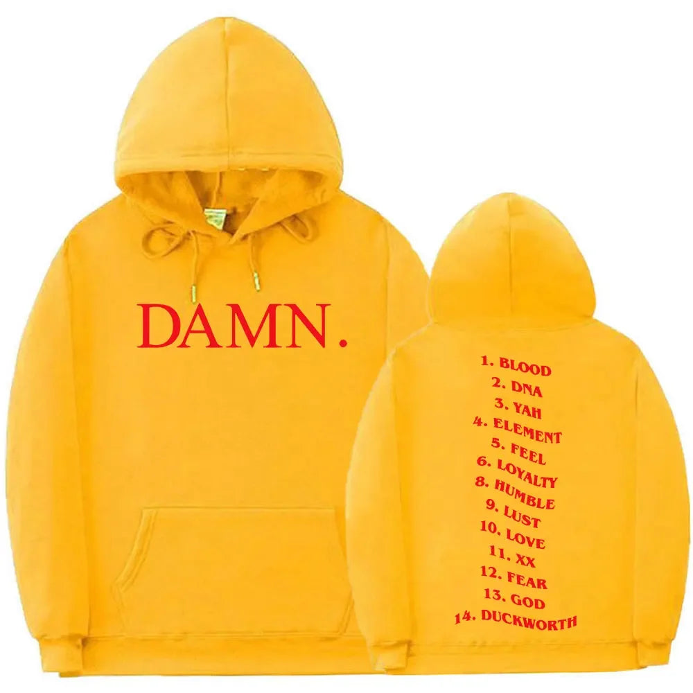 Verdammt Kendrick Lamar Grafik Hoodies Pullover Sweatshirt