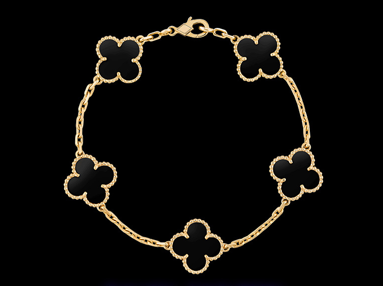 Clover Motif Alhambra Bracelet - 18k Gold