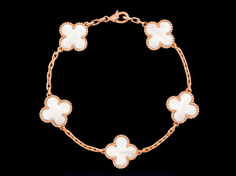 Clover Motif Alhambra Bracelet - 18k Gold