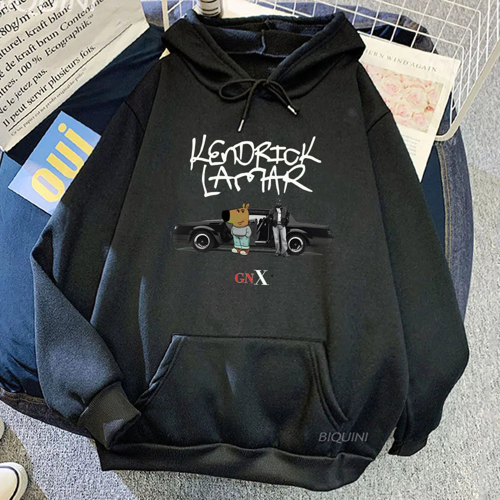 Sweats à capuche graphiques Kendrick Lamar et Chill Guy