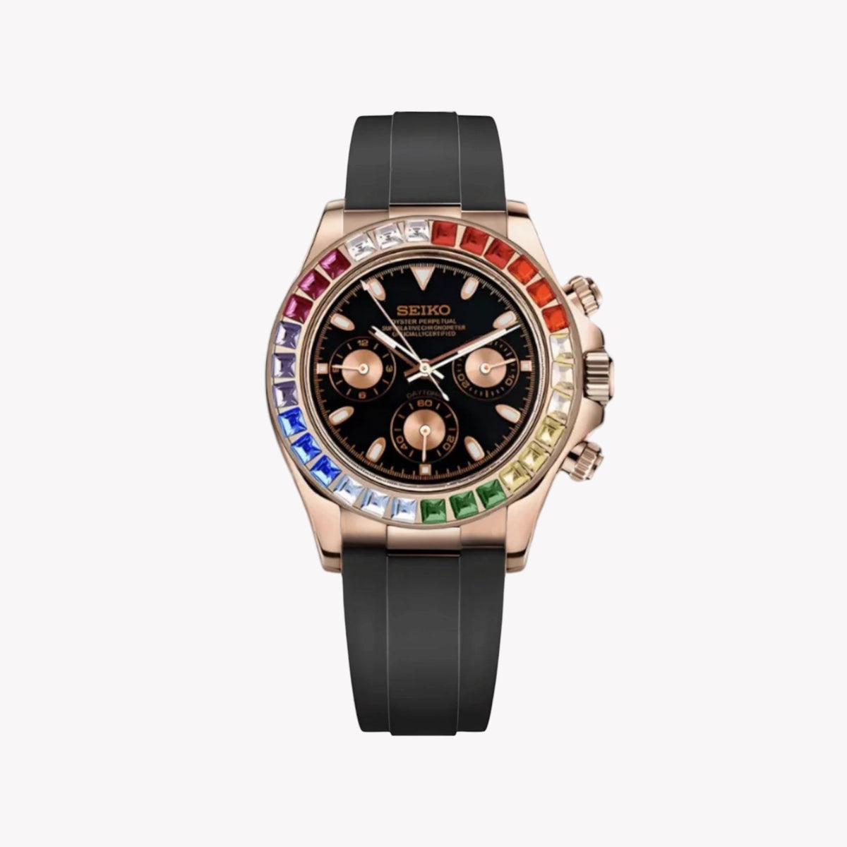 Seiko Mod Daytona | Rose Gold Rainbow