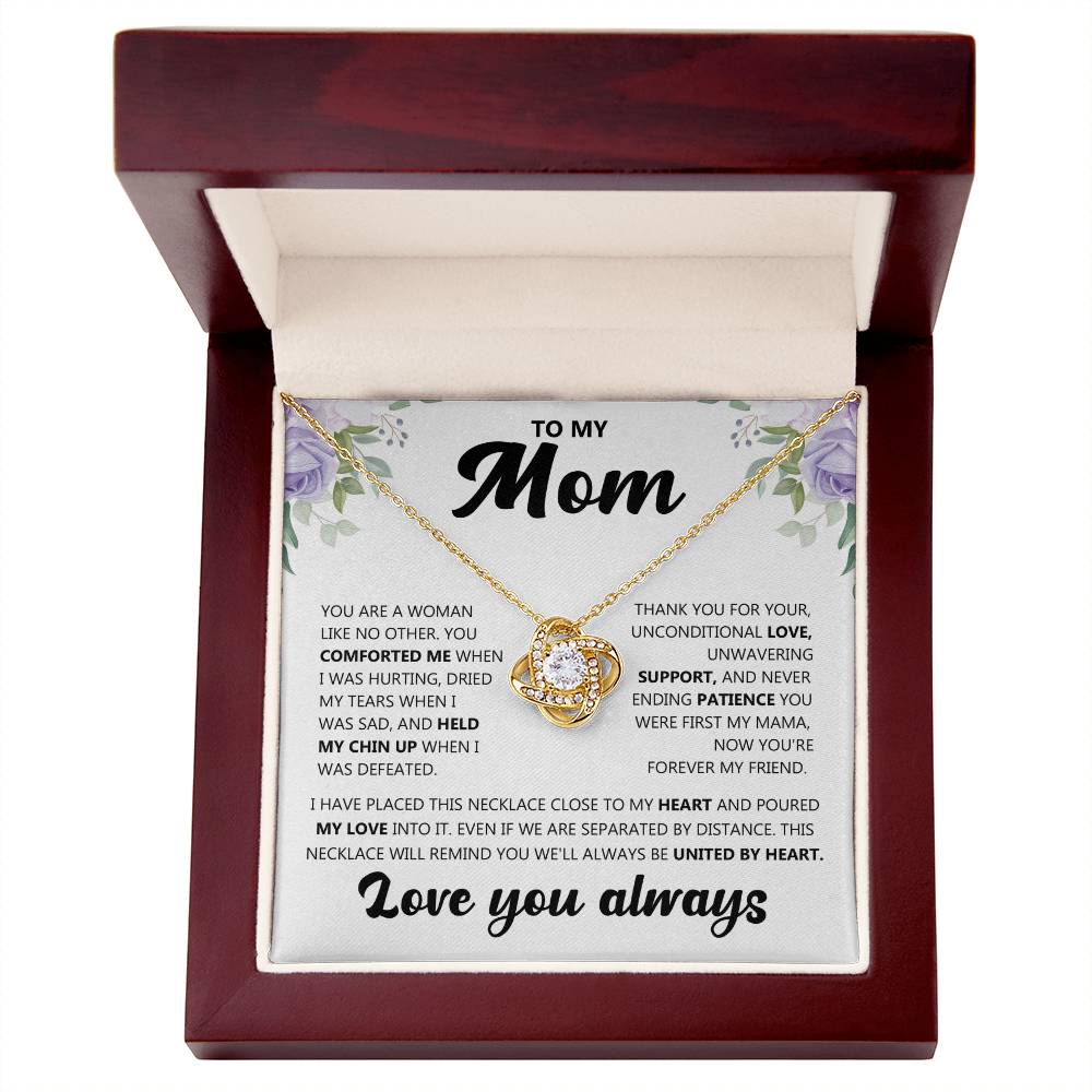 Collier avec message pour ma mère (je t'aime toujours)