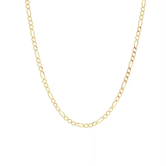 1.4MM 18K Vermeil Gold Figaro Chain