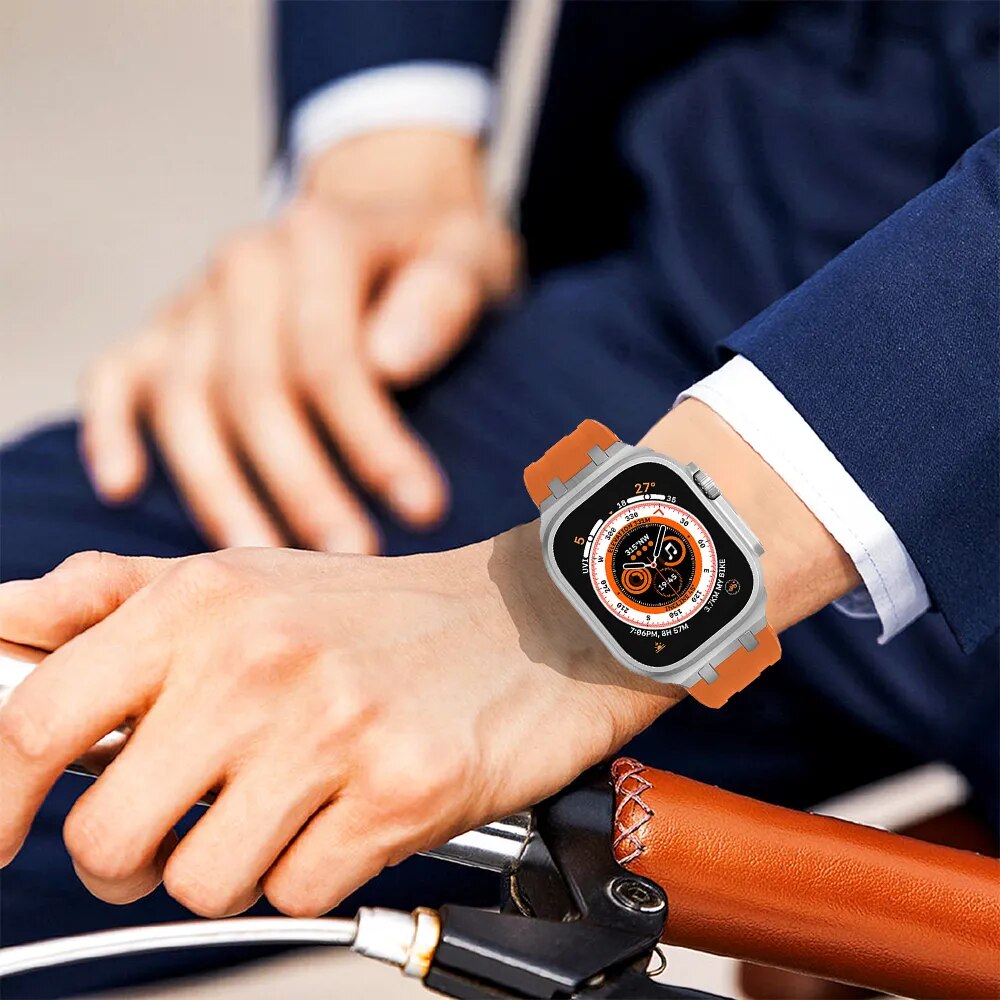 Bracelet de sport classique en caoutchouc souple