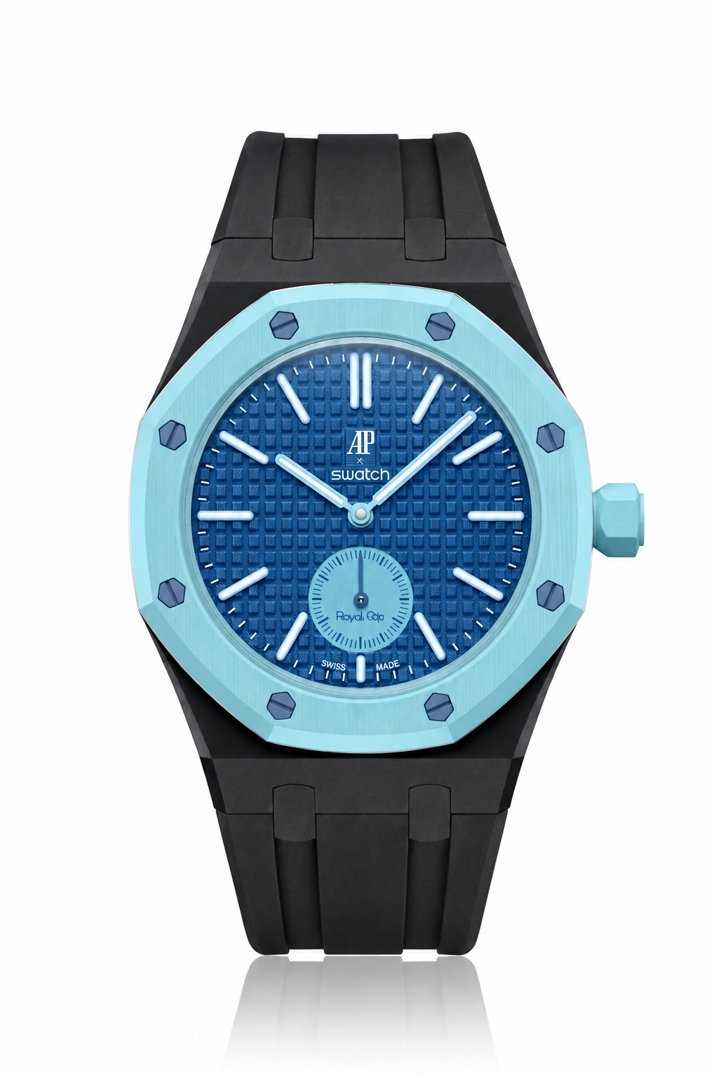 combo::black::rubber-strap-for-ap-x-swatch-royal-pop-black