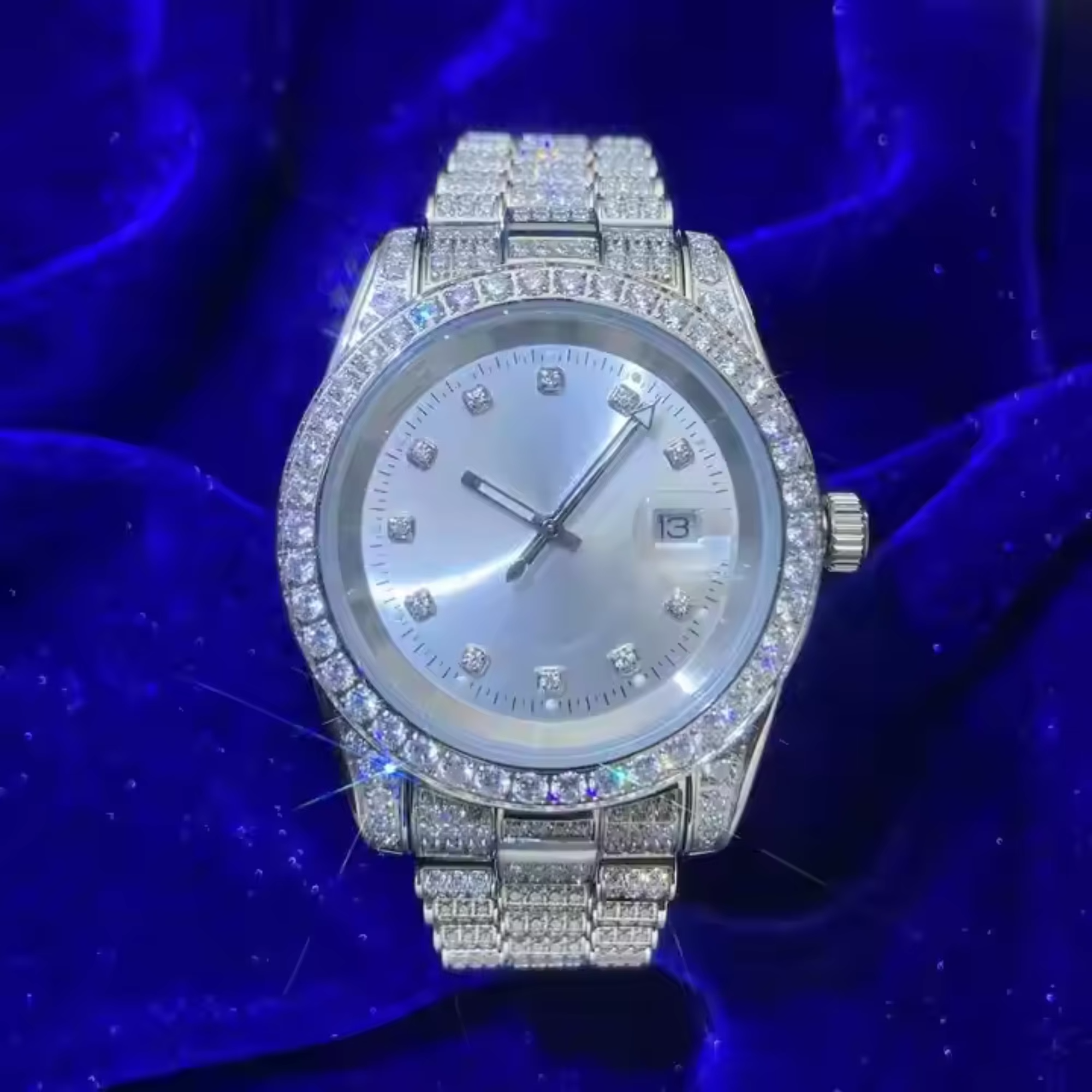 Iced Out Presidential Moissanite Watch