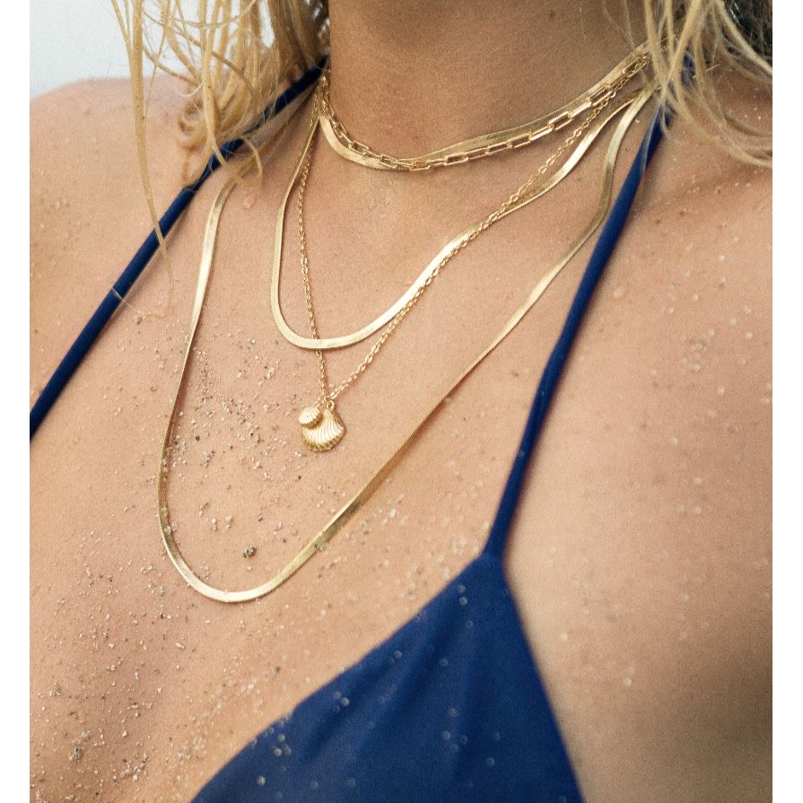 Chaîne serpent en or Aurora - BOGO