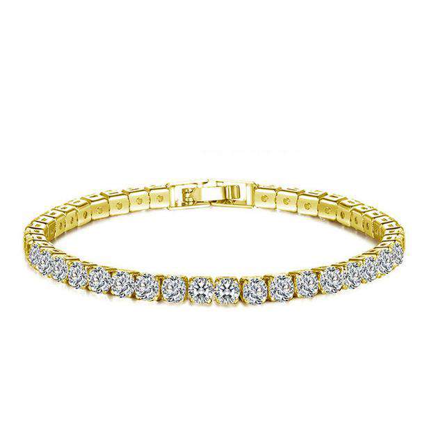 VVS Jewelry hip hop jewelry bracelets Gold VVS 14k Gold Plated Tennis Bracelet