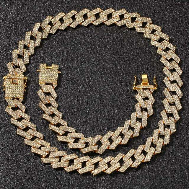 VVS Jewelry hip hop jewelry Cuban Gold / 16" Extra Thicc 20mm Miami Prong Cuban Chain & FREE Bracelet