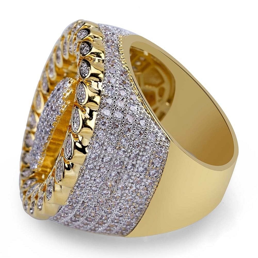 VVS Jewelry hip hop jewelry Fully Iced Praying Hands Ring
