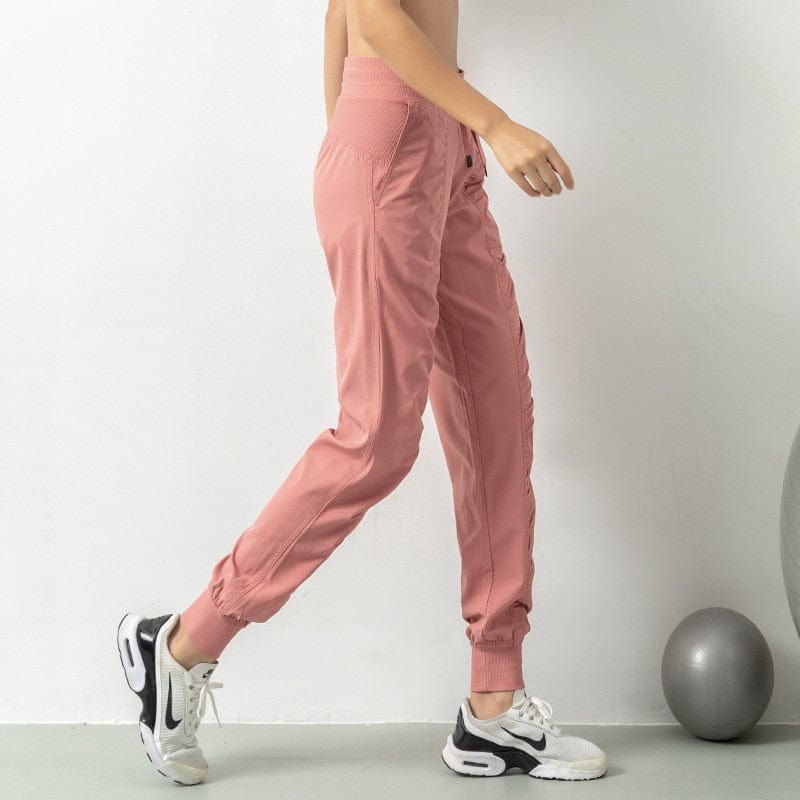 VVS Jewelry hip hop jewelry Pink / S Women's Fabric Joggers