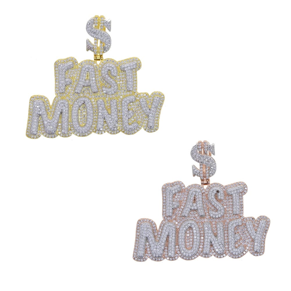 VVS Jewelry hip hop jewelry VVS Jewelry "$ Fast Money" Pendant Chain