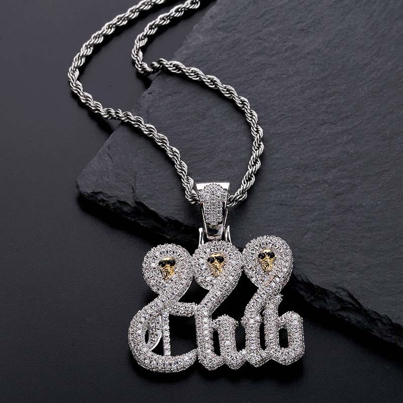 VVS Jewelry hip hop jewelry VVS Jewelry Juice Wrld 999 Club Pendant Chain