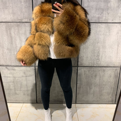 Faux Fur Bubble Coat