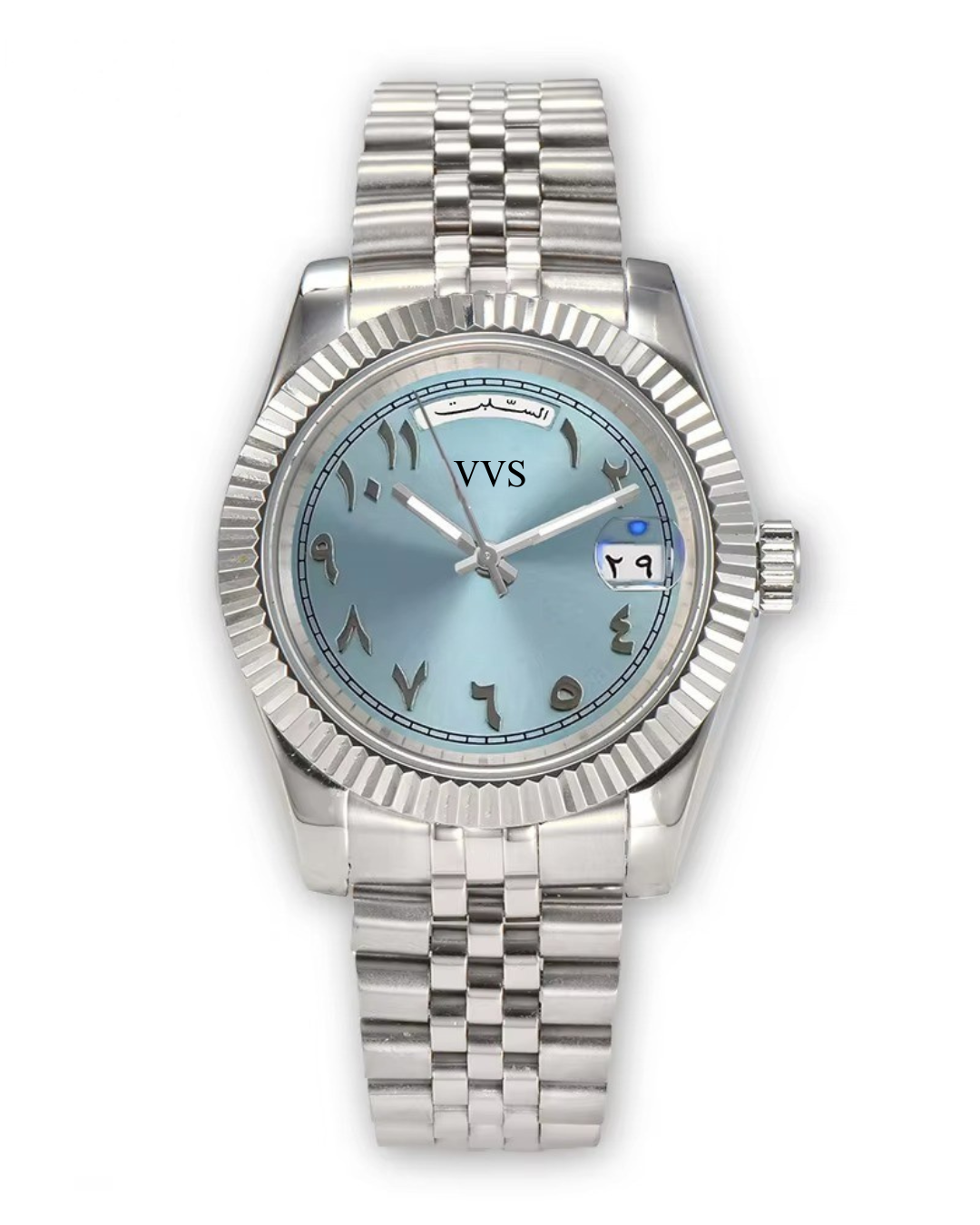 VVS Arabic Datejust | Blue Ice