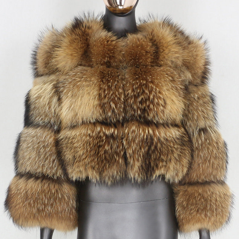 Faux Fur Bubble Coat