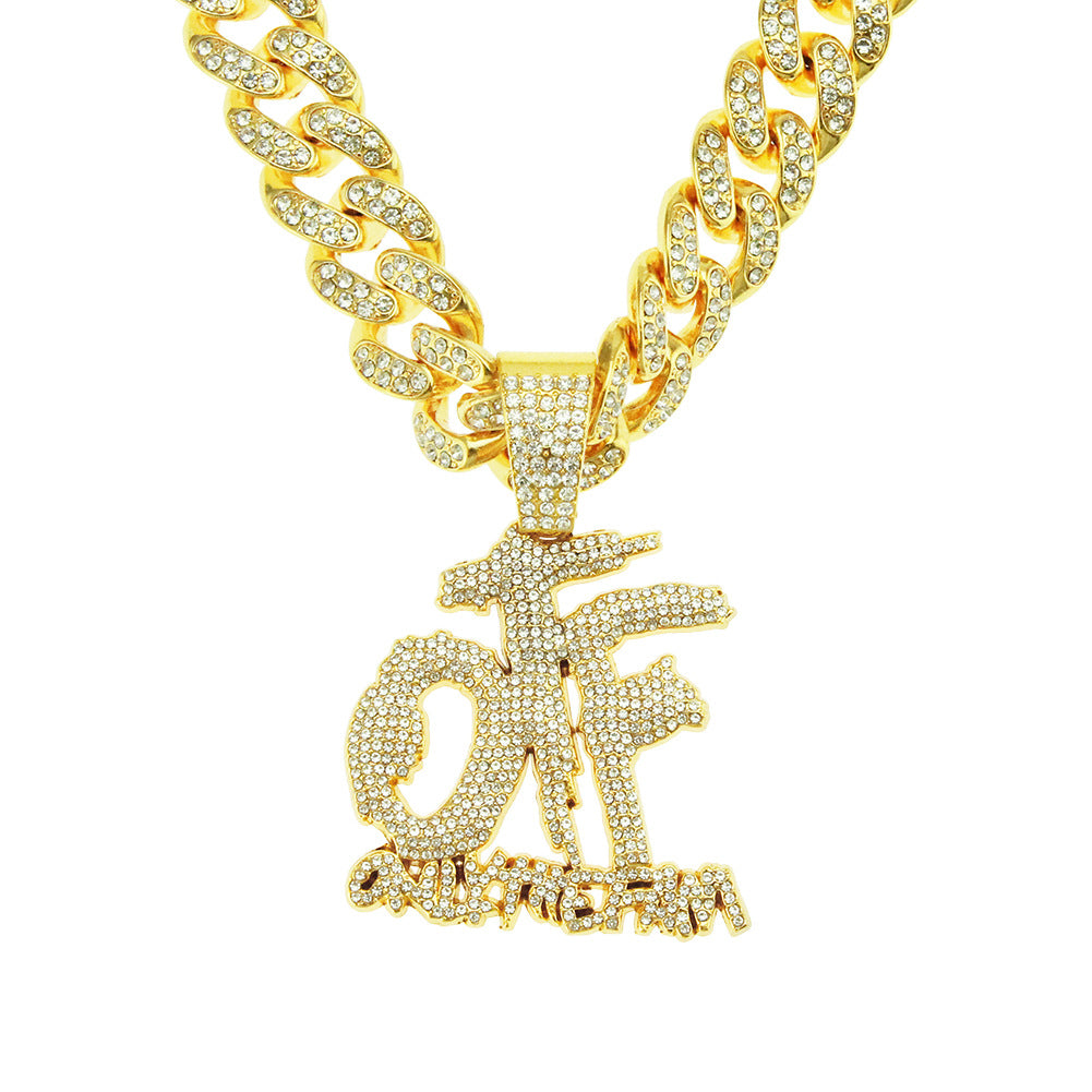 VVS Smycken Lil Durk OTF "bara familjen" Replica Cuban Chain