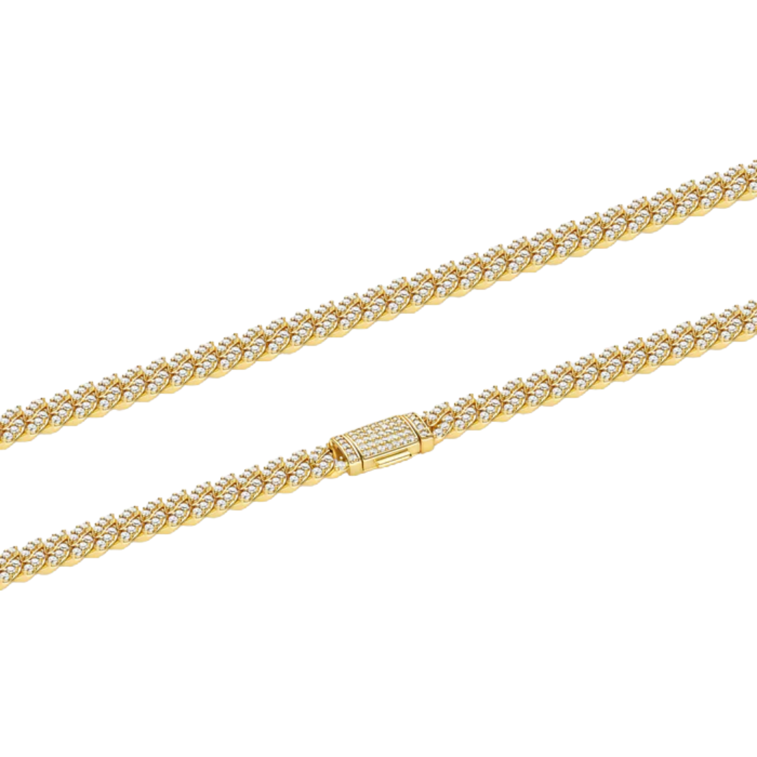 Iced Cuban Chain (Gold) - 8mm