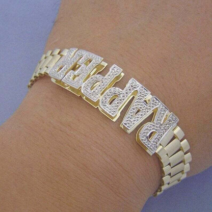 12mm Watch Band Custom Name Bracelet
