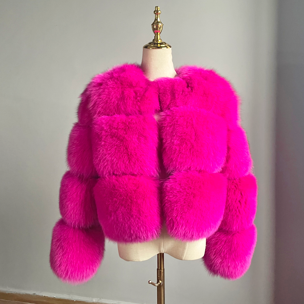 Hot Pink Fur Jacket