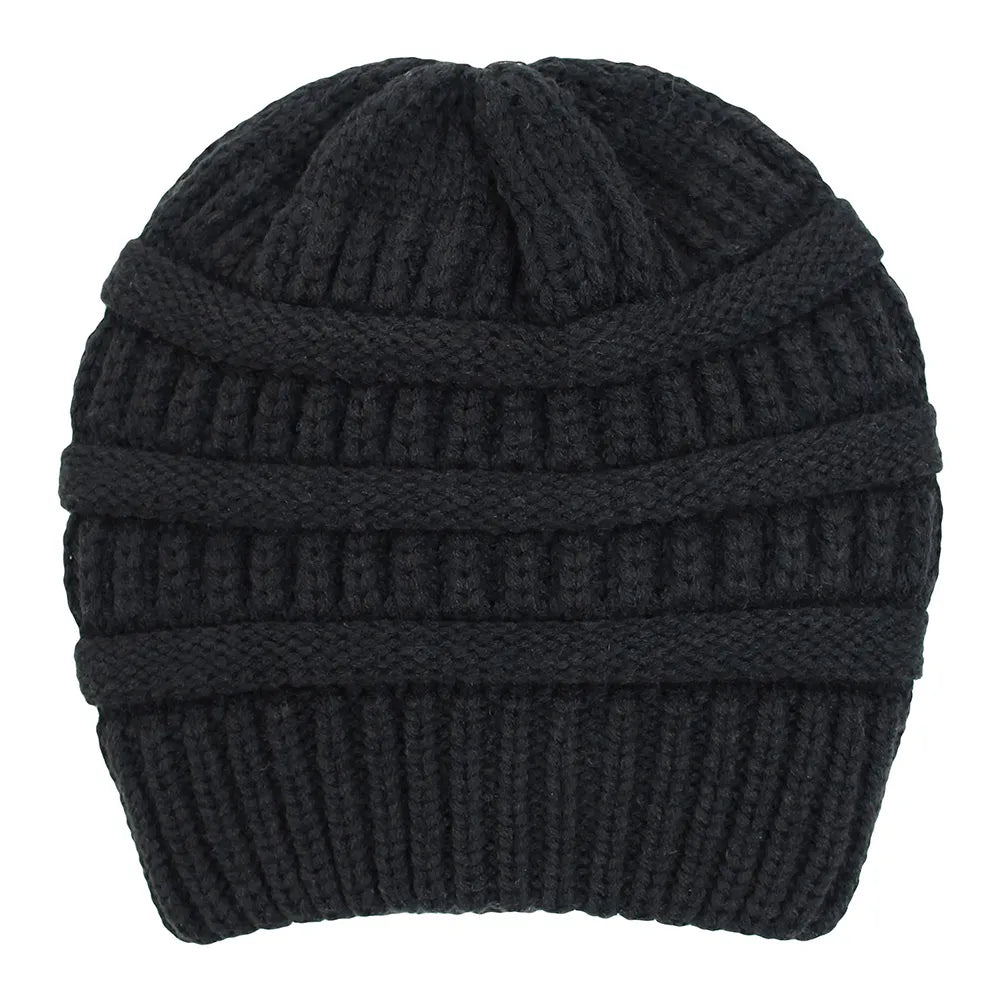 Winter Knit Satin Lined Beanies