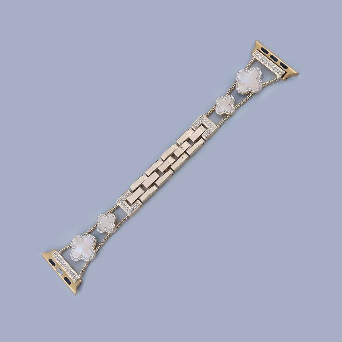 Iced Out Clover Apple Watch Band