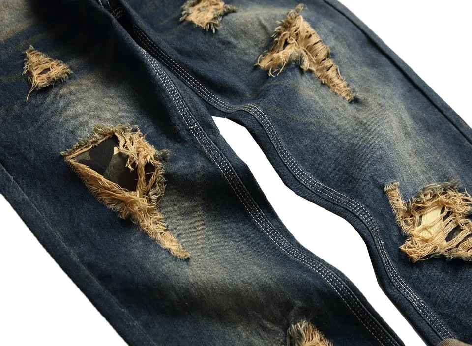 Tattered Men's Denim Jeans