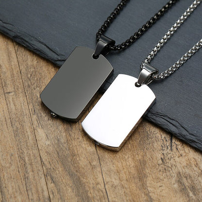 Dog Tag Container Urn Necklace