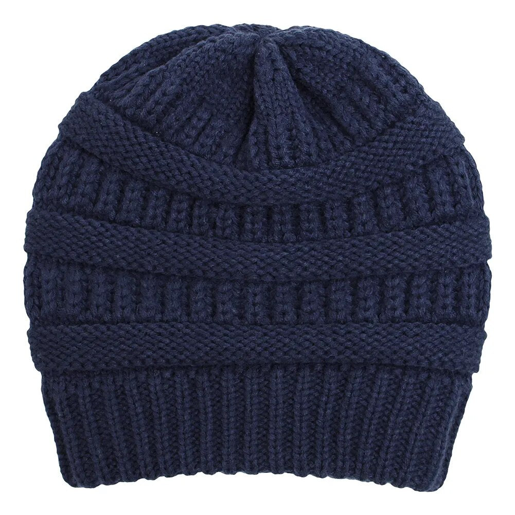 Winter Knit Satin Lined Beanies