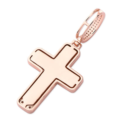 Diamond Baguette Cross Necklace