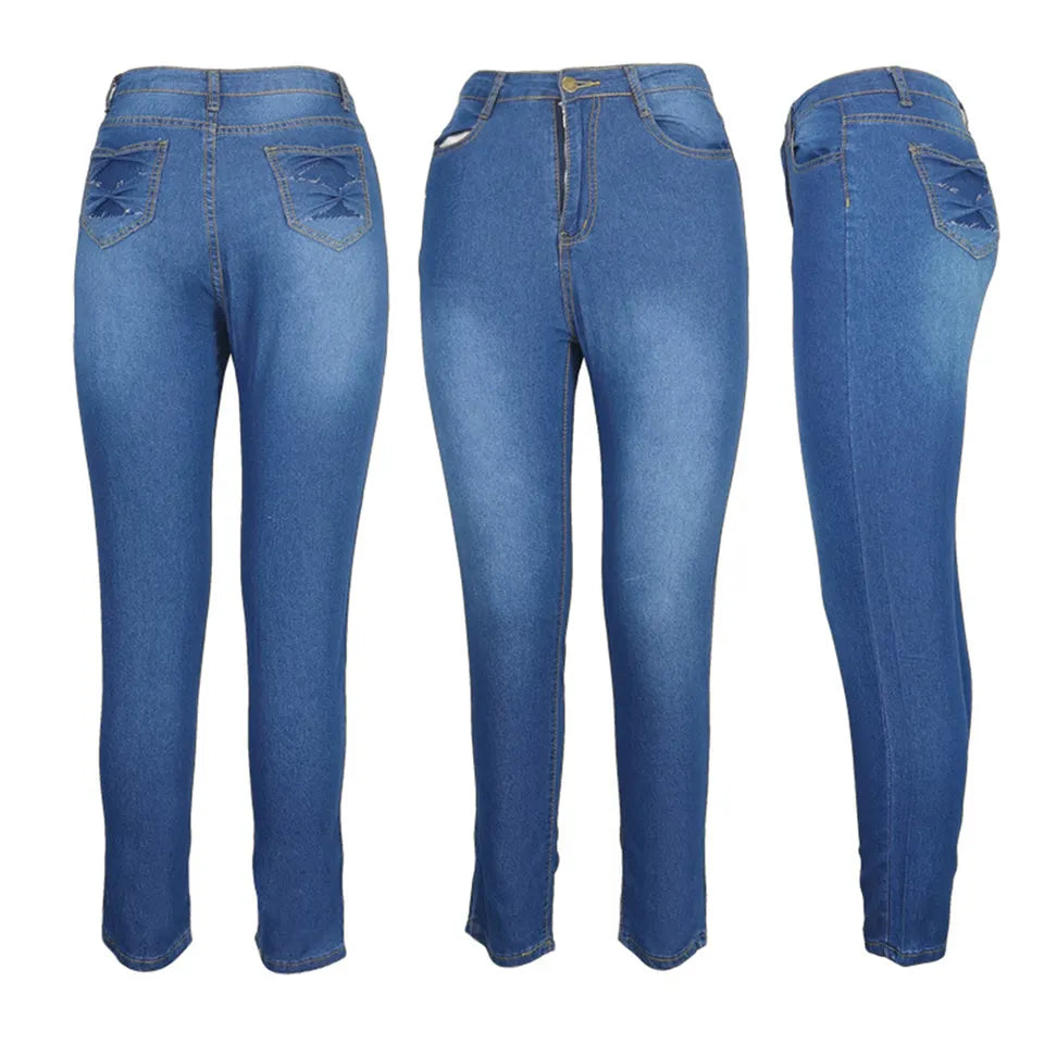 Jeanshose mit hoher Taille für Damen