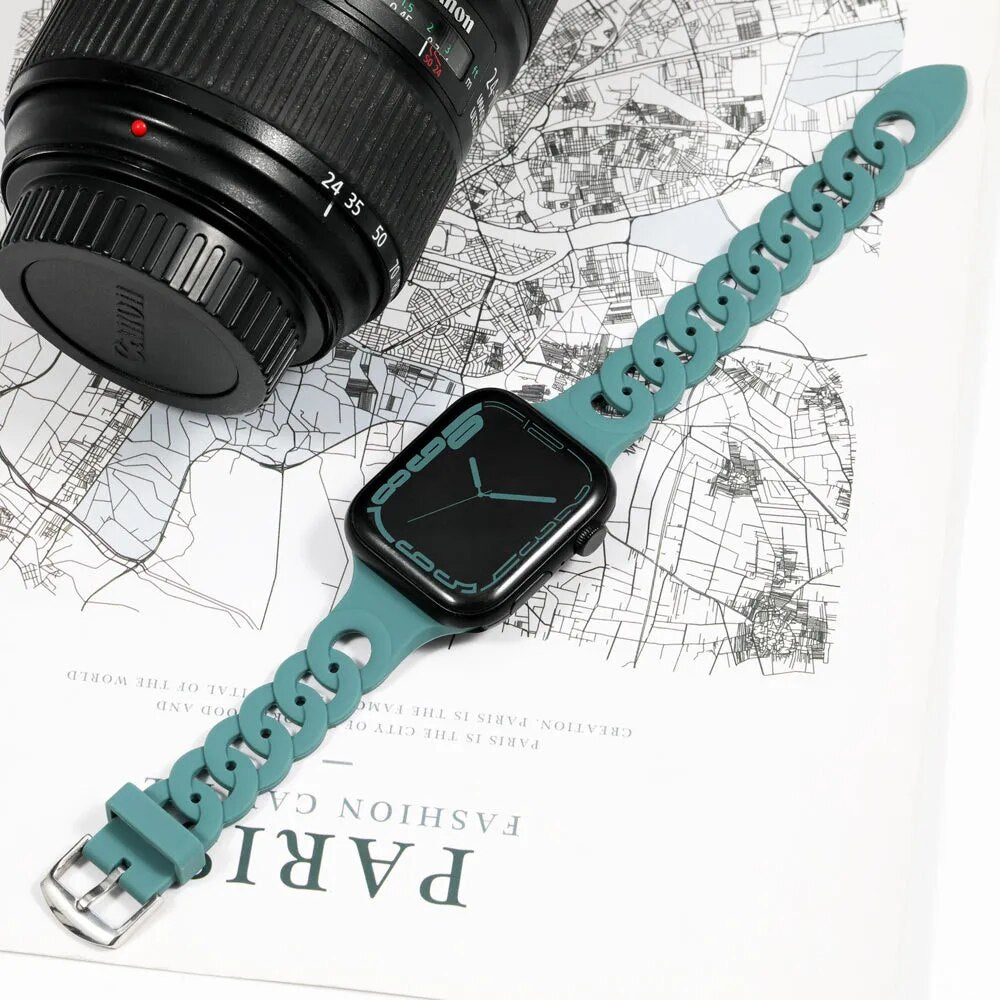 Compatible with Apple Watch -  Silicone Pattern Watch Band