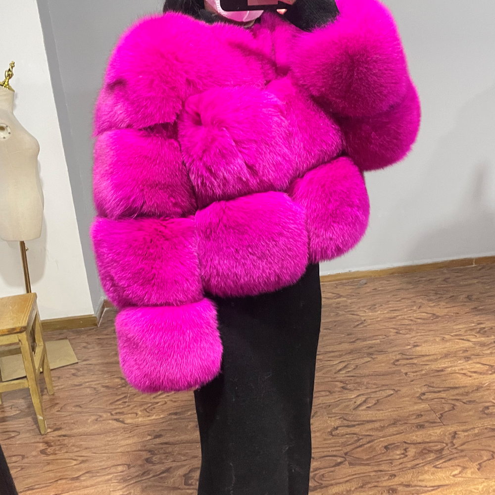 Hot Pink Fur Jacket